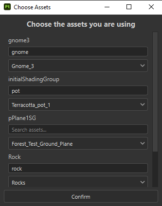 Maya Layout Tool UI
